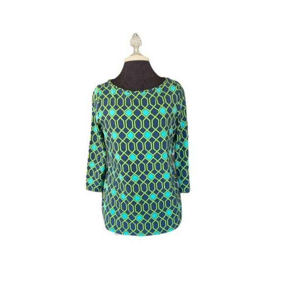 Talbots Geometric Shape Shirt (Medium) - Picture 1 of 6